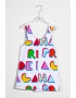 Agatha Ruiz de la Prada Salopeta scurta cu model grafic si logo - Pled.ro