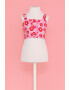 Agatha Ruiz de la Prada Top crop cu model in carouri si floral - Pled.ro