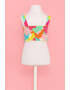 Agatha Ruiz de la Prada Top crop de bumbac cu model abstract - Pled.ro