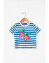 Agatha Ruiz de la Prada Tricou cu aplicatie pe piept cu fluture Summer Lines - Pled.ro