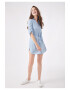 Aiki Keylook Rochie-camasa de denim cu cordon in talie Bloutfit 6883 - Pled.ro