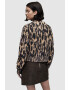 AllSaints Cardigan din amestec de lana cu animal print Leanne - Pled.ro