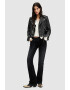 AllSaints Jacheta biker din piele cu tinte Balfern Heart - Pled.ro