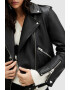 AllSaints Jacheta biker din piele cu tinte Balfern Heart - Pled.ro