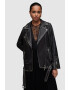 AllSaints Jacheta biker supradimensionata de piele Billie - Pled.ro