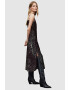 AllSaints Rochie cu decolteu in V animal print si model cu stele Tiana - Pled.ro