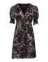 AllSaints Rochie cu decolteu in V nasturi si model floral - Pled.ro