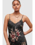 AllSaints Rochie cu model floral si decolteu in V - Pled.ro