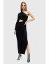 AllSaints Rochie maxi cambrata cu decolteu pe un umar - Pled.ro