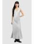 AllSaints Rochie maxi cu aspect satinat si slituri laterale Lisa - Pled.ro