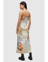 AllSaints Rochie maxi cu croiala pe bie si model floral - Pled.ro