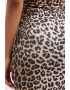 AllSaints Rochie midi cu animal print si decupaje Amaya - Pled.ro