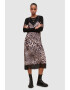 AllSaints Rochie midi cu animal print Tigi - Pled.ro