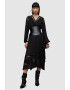 AllSaints Rochie midi cu decolteu in V Sabrina - Pled.ro