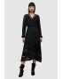 AllSaints Rochie midi cu decolteu in V Sabrina - Pled.ro