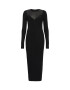 AllSaints Rochie midi cu insertii semitransparente Flete - Pled.ro