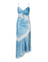 AllSaints Rochie midi din amestec de matase cu model tie-dye - Pled.ro