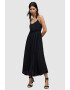 AllSaints Rochie midi plisata cu model 2 in 1 - Pled.ro