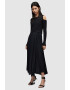 AllSaints Rochie midi plisata cu model 2 in 1 - Pled.ro