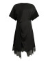 AllSaints Rochie mini cu maneci scurte si terminatie de dantela - Pled.ro