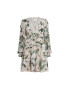 AllSaints Rochie mini cu model floral - Pled.ro