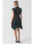 AllSaints Rochie mini cu terminatie asimetrica Fleur - Pled.ro