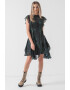 AllSaints Rochie mini cu terminatie asimetrica Fleur - Pled.ro