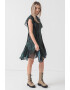 AllSaints Rochie mini cu terminatie asimetrica Fleur - Pled.ro