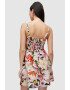 AllSaints Rochie mini de in cu model floral - Pled.ro