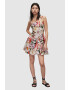 AllSaints Rochie mini de in cu model floral - Pled.ro