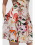 AllSaints Rochie mini de in cu model floral - Pled.ro