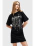 AllSaints Rochie-tricou de bumbac - Pled.ro