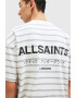 AllSaints Tricou de bumbac organic cu dungi - Pled.ro