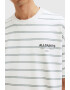 AllSaints Tricou de bumbac organic cu dungi - Pled.ro