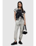 AllSaints Tricou din bumbac cu model floral si logo Francesco Anna - Pled.ro