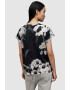 AllSaints Tricou din bumbac cu model floral si logo Francesco Anna - Pled.ro