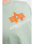 ALPHA INDUSTRIES Tricou cu aplicatie logo cauciucata - Pled.ro