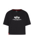 ALPHA INDUSTRIES Tricou dama 208179751 Bumbac Negru - Pled.ro