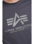 ALPHA INDUSTRIES Tricou de bumbac cu imprimeu logo reflectorizant - Pled.ro