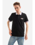 ALPHA INDUSTRIES Tricou polo din pique cu guler si mansete contrastante - Pled.ro