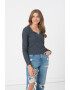 American Eagle Bluza striata cu decolteu in V - Pled.ro