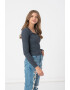 American Eagle Bluza striata cu decolteu in V - Pled.ro