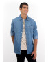 American Eagle Camasa slim fit de denim cu buzunar pe piept - Pled.ro