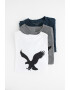 American Eagle Set de tricouri cu imprimeu logo - 3 piese - Pled.ro