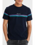 American Eagle Tricou cu dungi si logo - Pled.ro