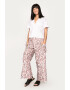 Antonia M Pantaloni crop ampli cu imprimeu floral - Pled.ro