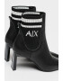 ARMANI EXCHANGE Botine de piele cu insertii striate - Pled.ro