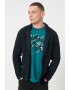 ARMANI EXCHANGE Cardigan cu nasturi si aspect texturat - Pled.ro