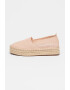 ARMANI EXCHANGE Espadrile flatform de panza cu logo - Pled.ro