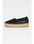 ARMANI EXCHANGE Espadrile flatform de panza cu logo - Pled.ro